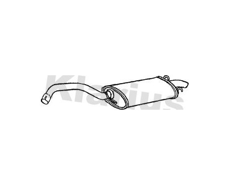 Exhaust backbox / end silencer