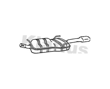 Exhaust backbox / end silencer