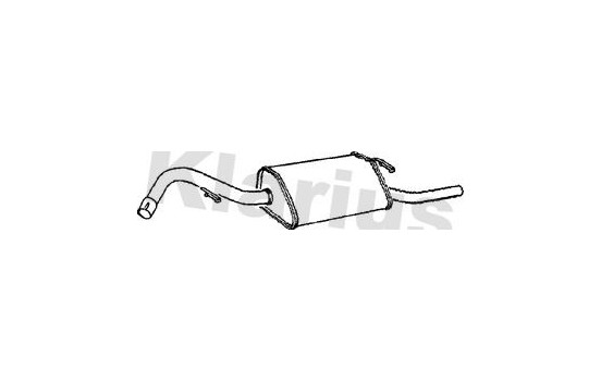 Exhaust backbox / end silencer