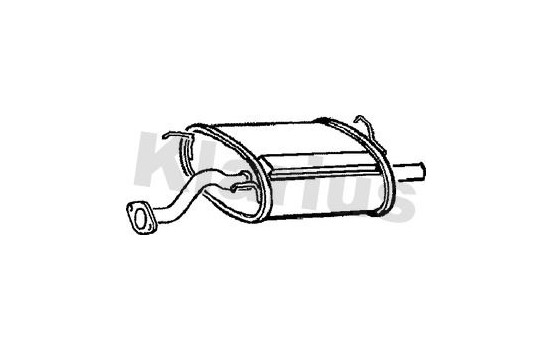 Exhaust backbox / end silencer