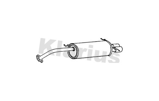 Exhaust backbox / end silencer