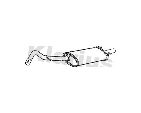 Exhaust backbox / end silencer