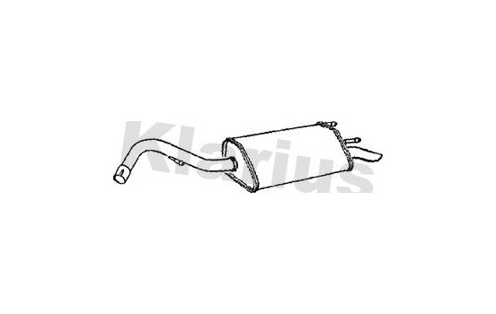 Exhaust backbox / end silencer