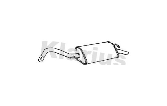 Exhaust backbox / end silencer