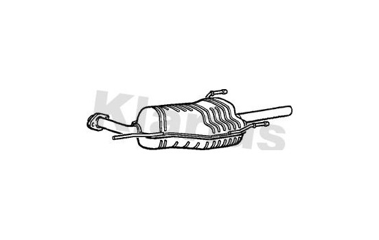 Exhaust backbox / end silencer