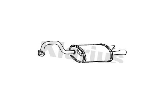 Exhaust backbox / end silencer
