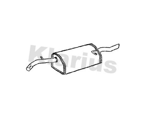Exhaust backbox / end silencer