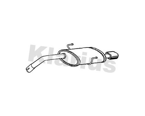 Exhaust backbox / end silencer