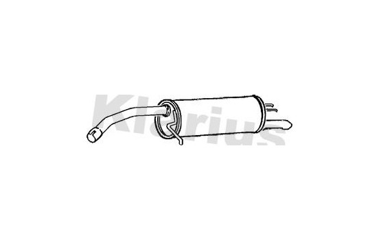 Exhaust backbox / end silencer