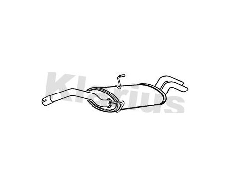 Exhaust backbox / end silencer