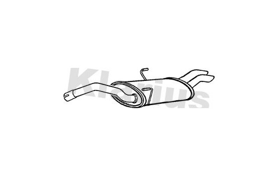 Exhaust backbox / end silencer