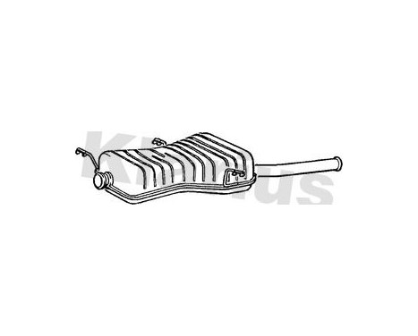 Exhaust backbox / end silencer
