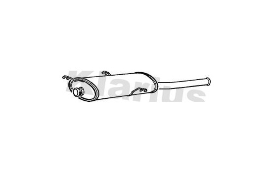 Exhaust backbox / end silencer