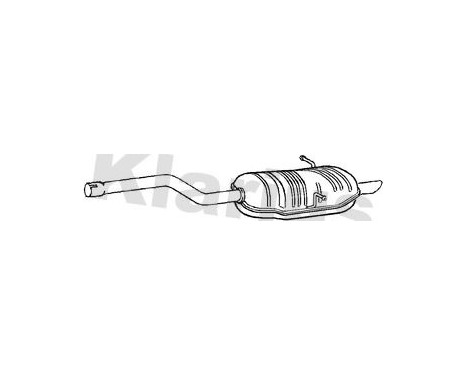 Exhaust backbox / end silencer