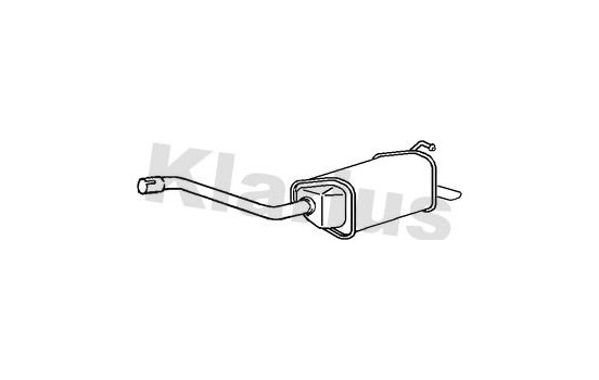 Exhaust backbox / end silencer
