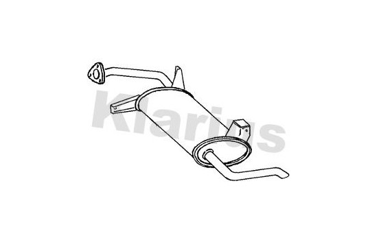 Exhaust backbox / end silencer