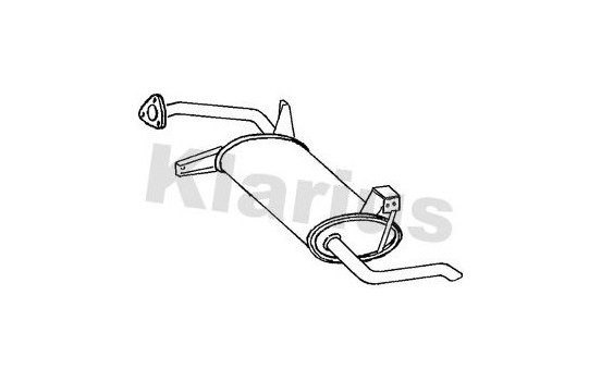 Exhaust backbox / end silencer