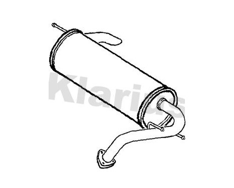 Exhaust backbox / end silencer