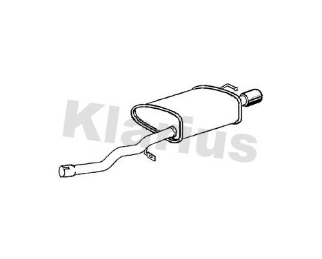 Exhaust backbox / end silencer