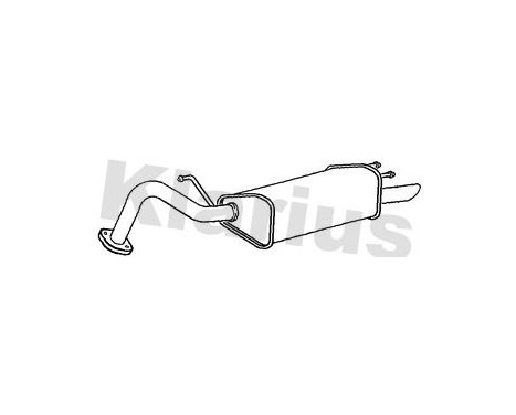 Exhaust backbox / end silencer