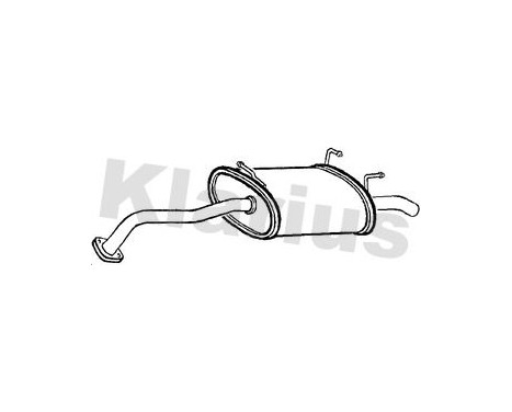 Exhaust backbox / end silencer