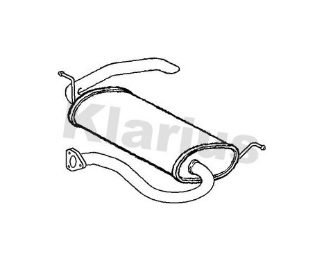 Exhaust backbox / end silencer