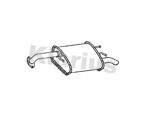 Exhaust backbox / end silencer