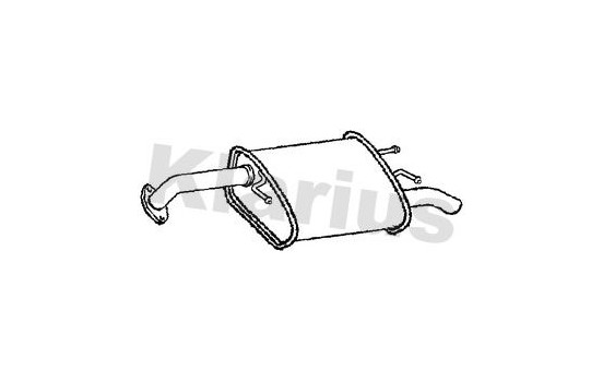 Exhaust backbox / end silencer