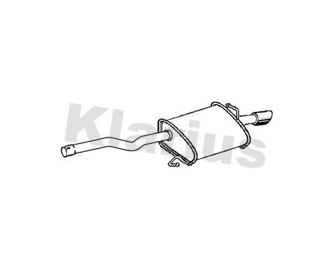 Exhaust backbox / end silencer