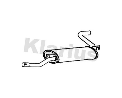 Exhaust backbox / end silencer