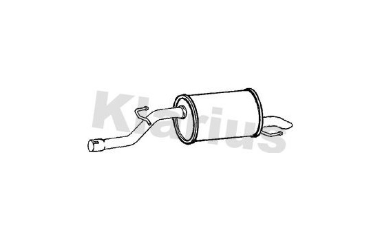 Exhaust backbox / end silencer