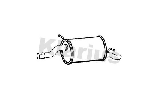 Exhaust backbox / end silencer