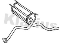 Exhaust backbox / end silencer