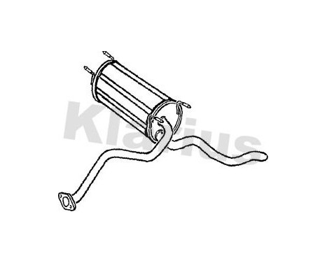 Exhaust backbox / end silencer