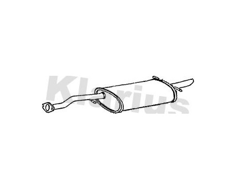 Exhaust backbox / end silencer