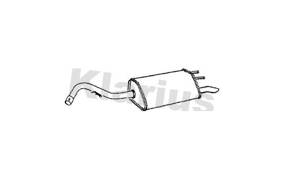 Exhaust backbox / end silencer