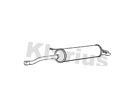 Exhaust backbox / end silencer