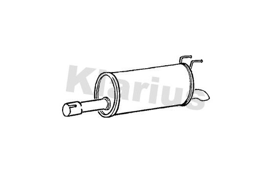 Exhaust backbox / end silencer