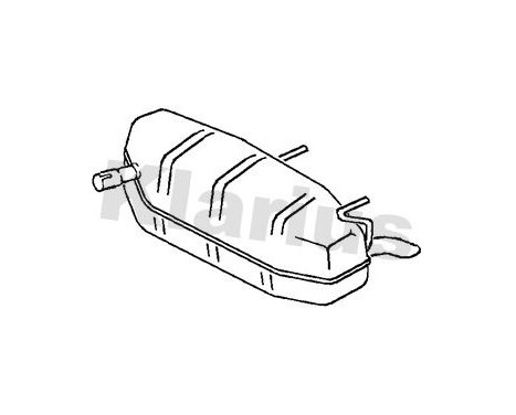 Exhaust backbox / end silencer