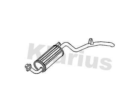 Exhaust backbox / end silencer