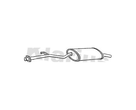 Exhaust backbox / end silencer