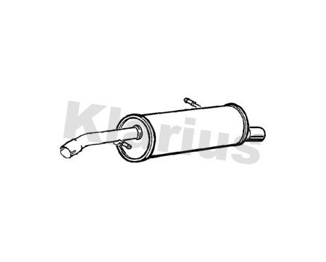 Exhaust backbox / end silencer