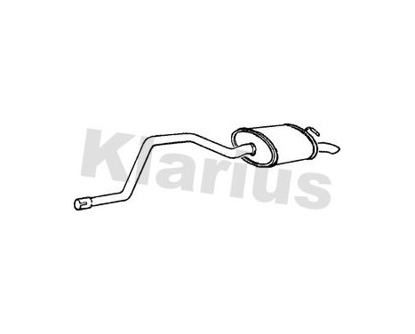 Exhaust backbox / end silencer