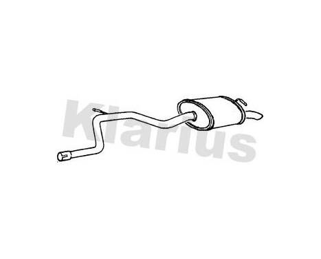 Exhaust backbox / end silencer