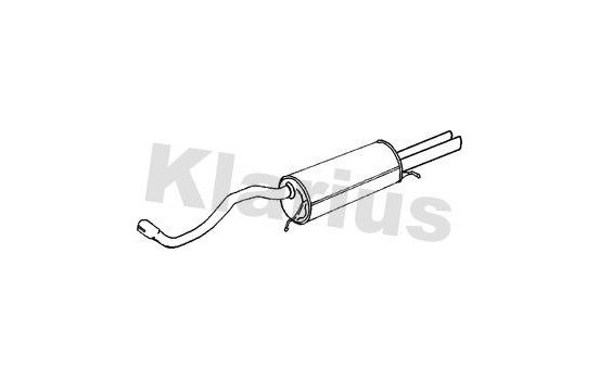 Exhaust backbox / end silencer