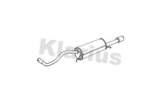 Exhaust backbox / end silencer