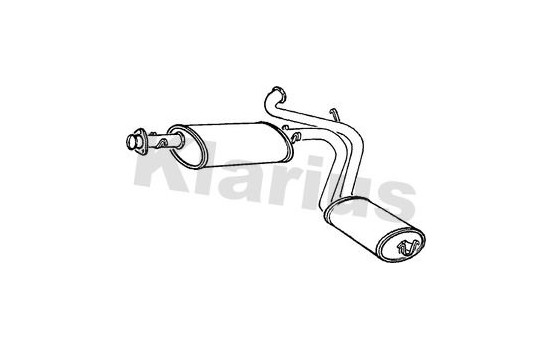 Exhaust backbox / end silencer