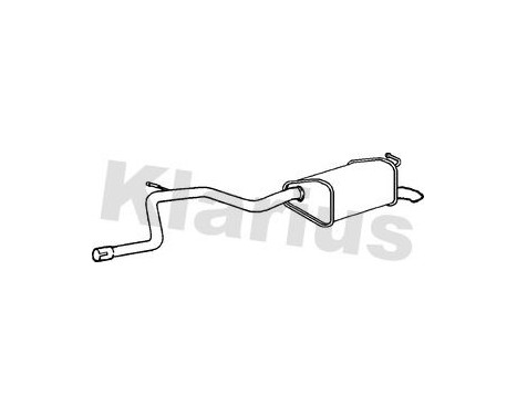 Exhaust backbox / end silencer