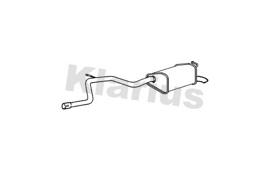Exhaust backbox / end silencer