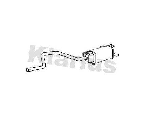 Exhaust backbox / end silencer